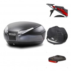 Rear trunk + mounting hardware + accessories  SH48 DARK GREY PREMIUM