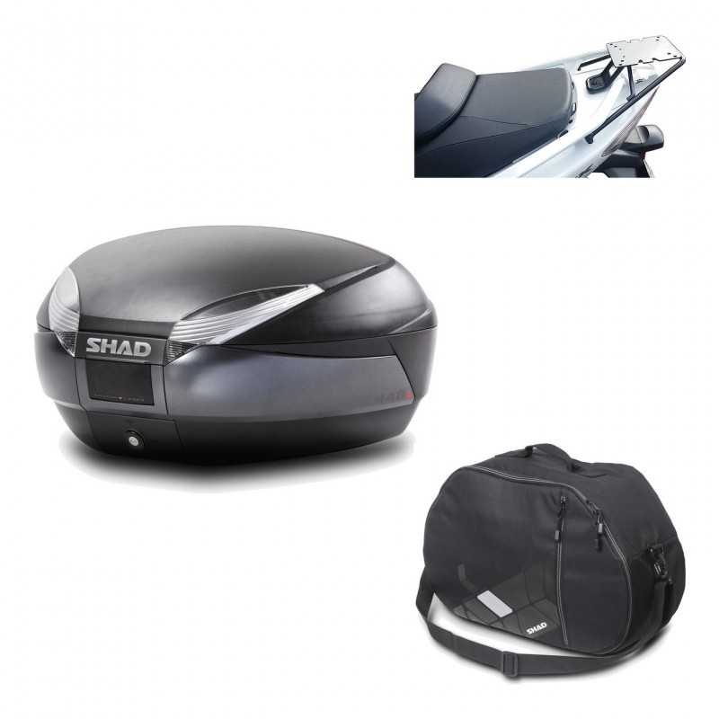 Back trunk + big top fitting + internal bag  SH48 DARK GREY PREMIUM