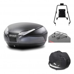Rear trunk + mounting hardware + accessories  SH48 DARK GREY PREMIUM