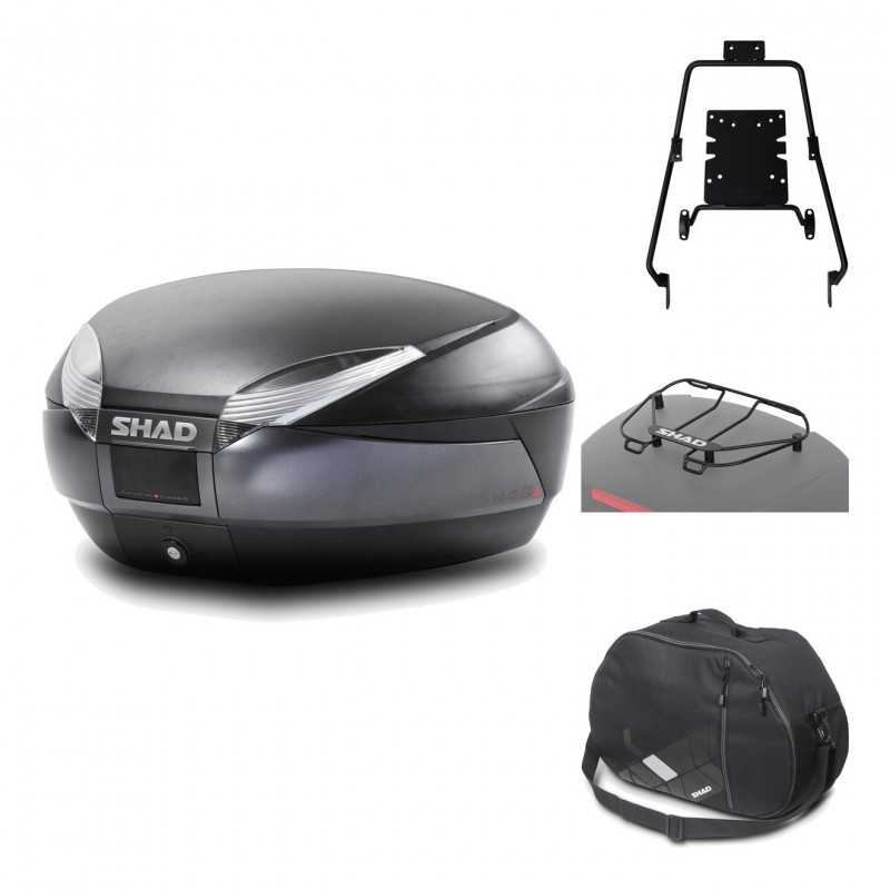 Rear trunk + mounting hardware + accessories  SH48 DARK GREY PREMIUM