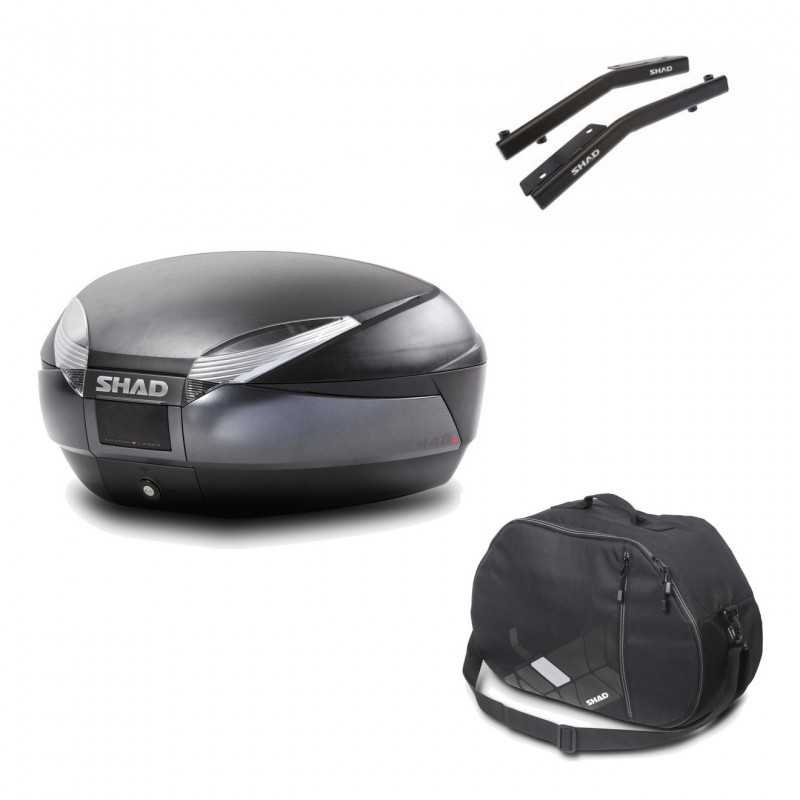 Back trunk + big top fitting + internal bag  SH48 DARK GREY PREMIUM