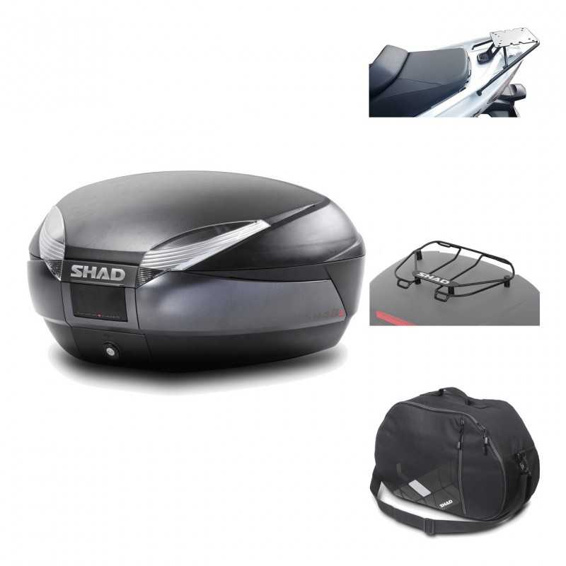 Rear trunk + mounting hardware + accessories  SH48 DARK GREY PREMIUM