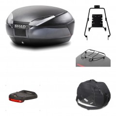 Rear trunk + mounting hardware + accessories  SH48 DARK GREY PREMIUM