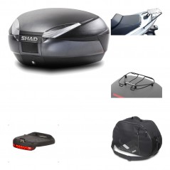 Rear trunk + mounting hardware + accessories  SH48 DARK GREY PREMIUM