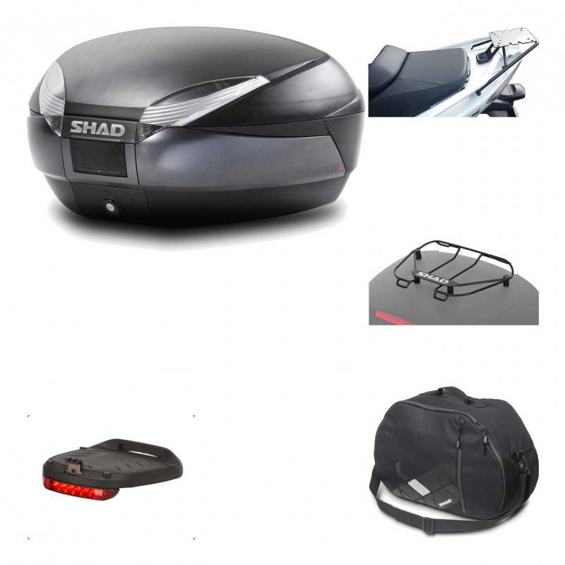 Rear trunk + mounting hardware + accessories  SH48 DARK GREY PREMIUM