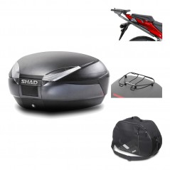 Rear trunk + mounting hardware + accessories  SH48 DARK GREY PREMIUM