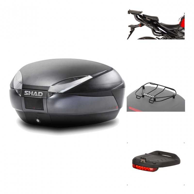 Rear trunk + mounting hardware + accessories  SH48 DARK GREY PREMIUM