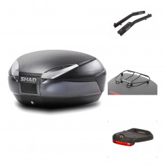 Rear trunk + mounting hardware + accessories  SH48 DARK GREY PREMIUM