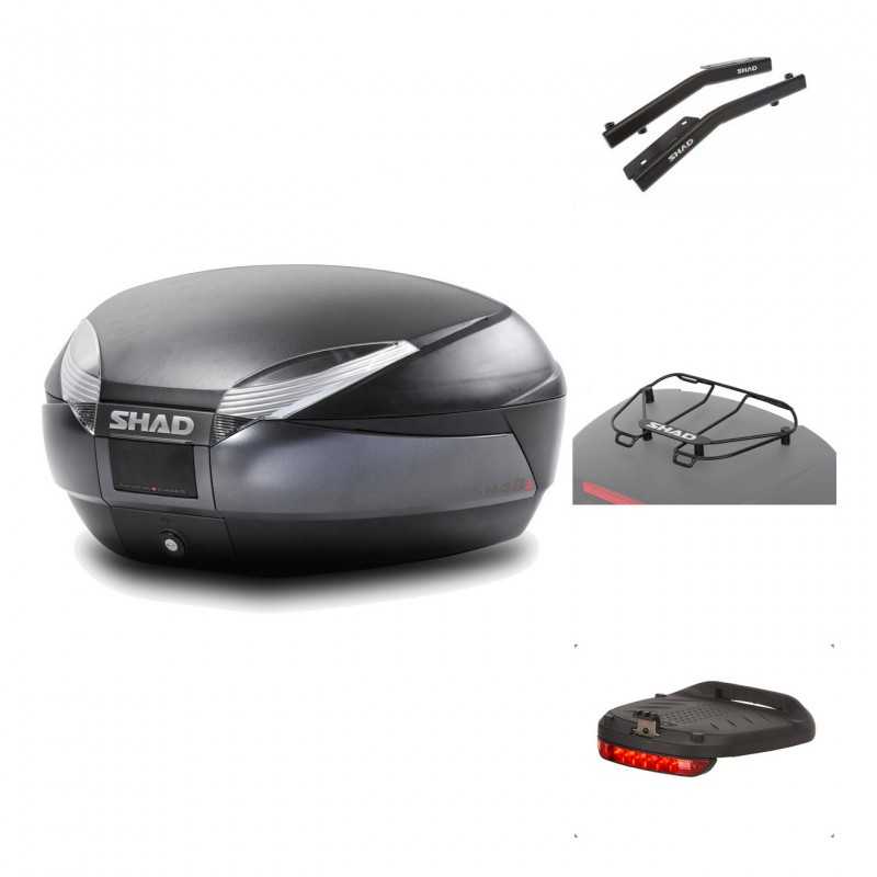 Rear trunk + mounting hardware + accessories  SH48 DARK GREY PREMIUM