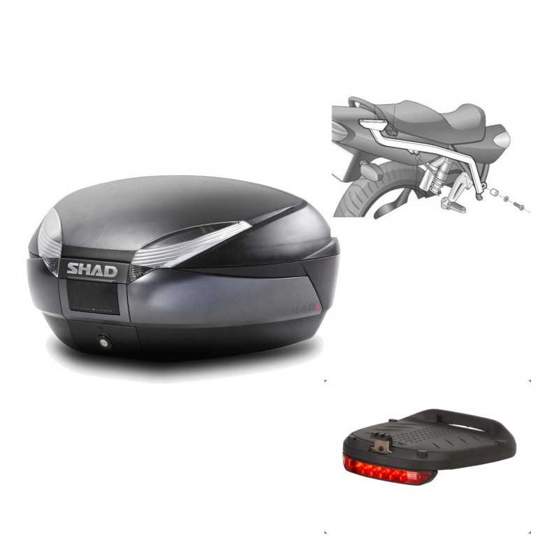 Back trunk + big top fitting + brake light  SH48 DARK GREY PREMIUM