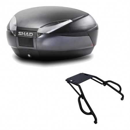 SHAD Baul trasero + herraje montaje SH48 DARK GREY PREMIUM KIT-190050