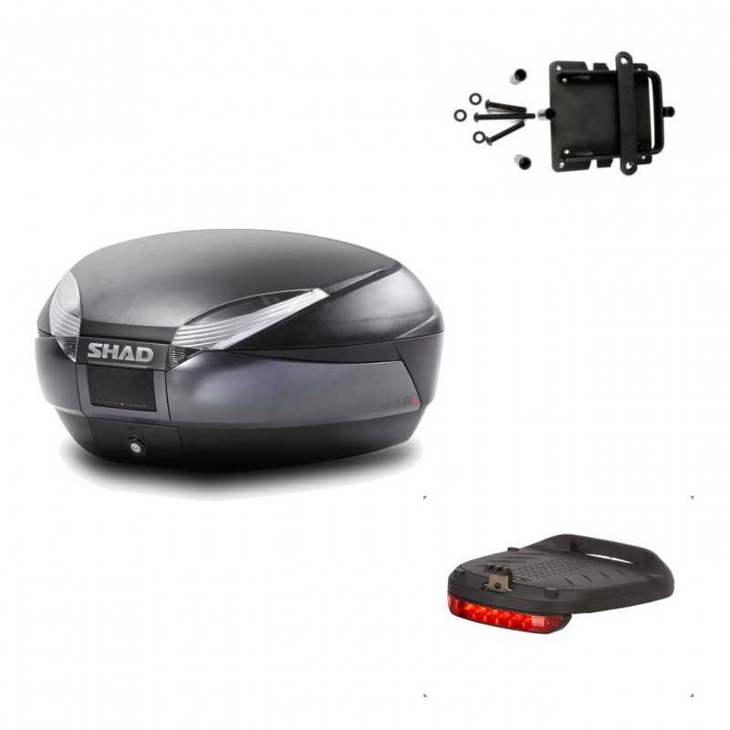 Back trunk + big top fitting + brake light  SH48 DARK GREY PREMIUM