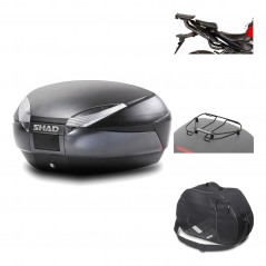 Rear trunk + mounting hardware + accessories  SH48 DARK GREY PREMIUM