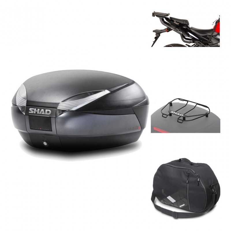 Rear trunk + mounting hardware + accessories  SH48 DARK GREY PREMIUM