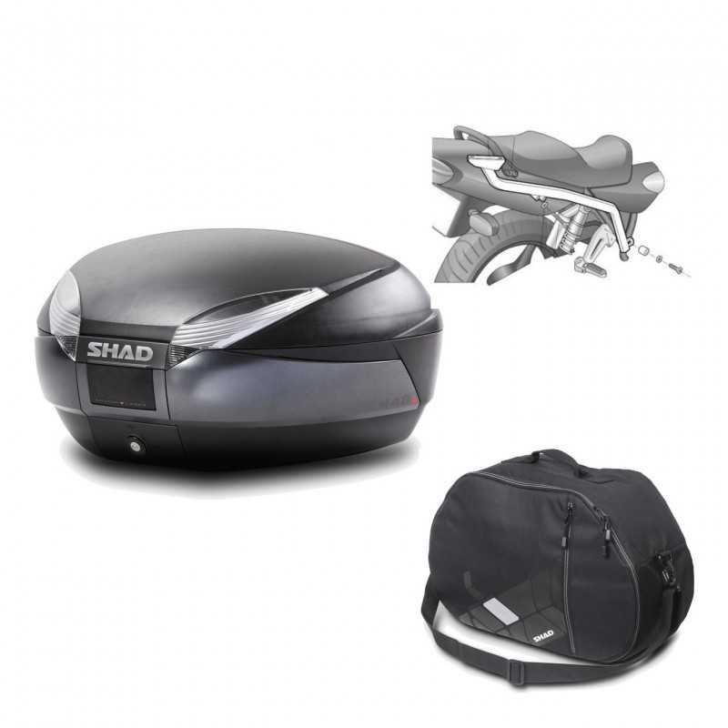 Back trunk + big top fitting + internal bag  SH48 DARK GREY PREMIUM