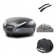 Rear trunk + mounting hardware + accessories  SH48 DARK GREY PREMIUM