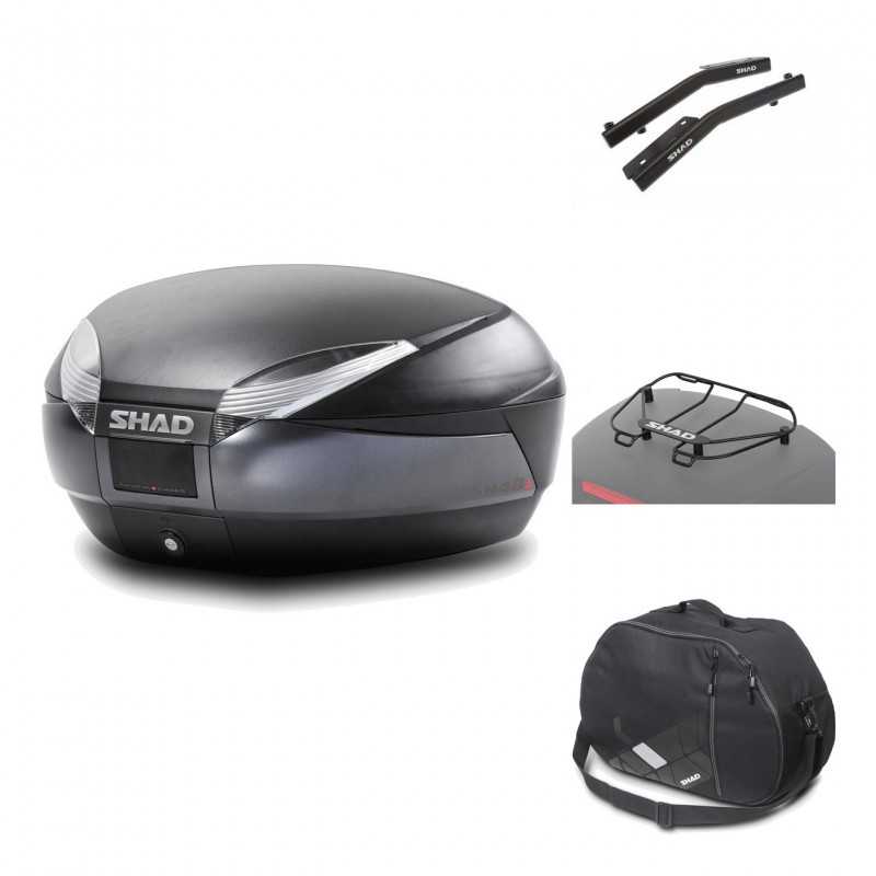 Rear trunk + mounting hardware + accessories  SH48 DARK GREY PREMIUM