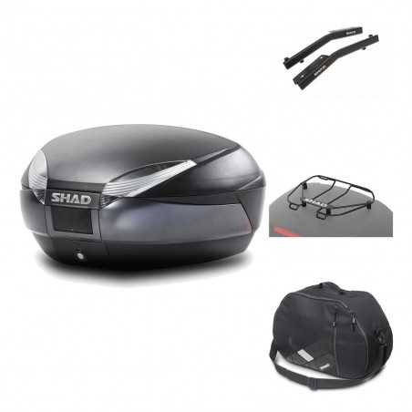 Rear trunk + mounting hardware + accessories SH48 DARK GREY PREMIUM