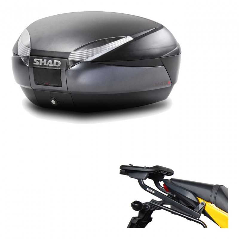 SHAD Baul trasero + herraje montaje SH48 DARK GREY PREMIUM KIT-190098