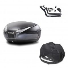 Back trunk + big top fitting + internal bag  SH48 DARK GREY PREMIUM