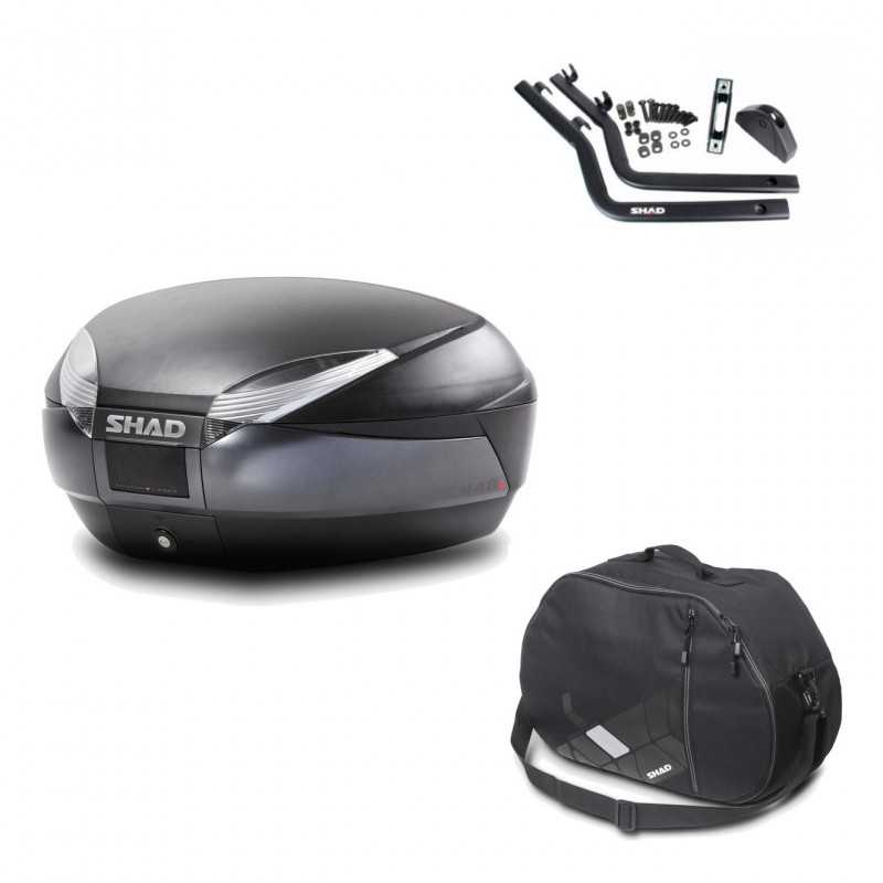 Back trunk + big top fitting + internal bag  SH48 DARK GREY PREMIUM