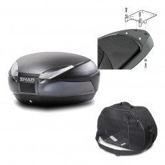 Back trunk + big top fitting + internal bag  SH48 DARK GREY PREMIUM