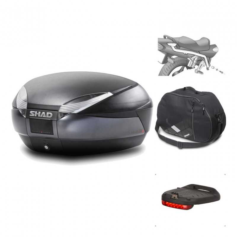 Rear trunk + mounting hardware + accessories  SH48 DARK GREY PREMIUM