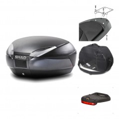 Rear trunk + mounting hardware + accessories  SH48 DARK GREY PREMIUM