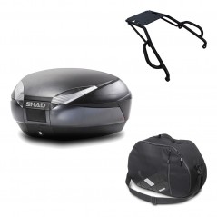 Back trunk + big top fitting + internal bag  SH48 DARK GREY PREMIUM