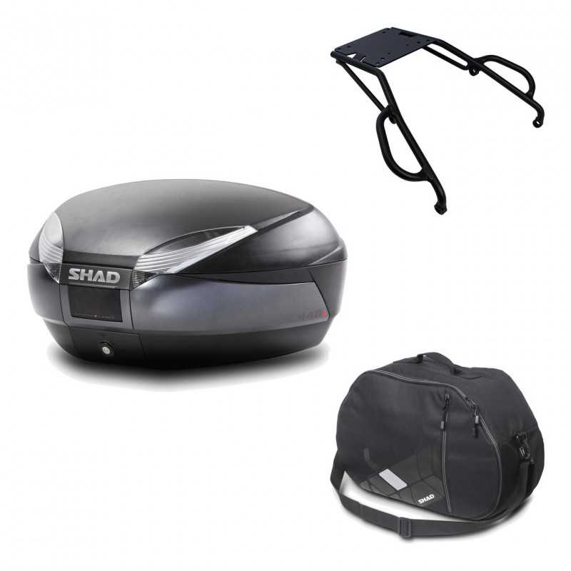 Back trunk + big top fitting + internal bag  SH48 DARK GREY PREMIUM