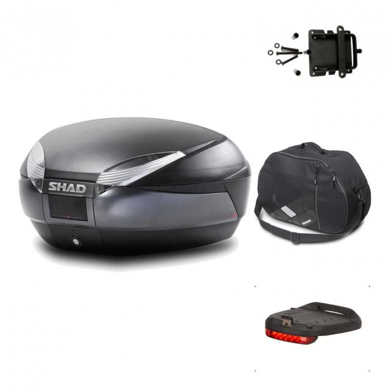 Rear trunk + mounting hardware + accessories  SH48 DARK GREY PREMIUM