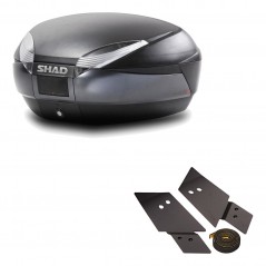 SHAD Baul trasero + herraje montaje SH48 DARK GREY PREMIUM KIT-189858