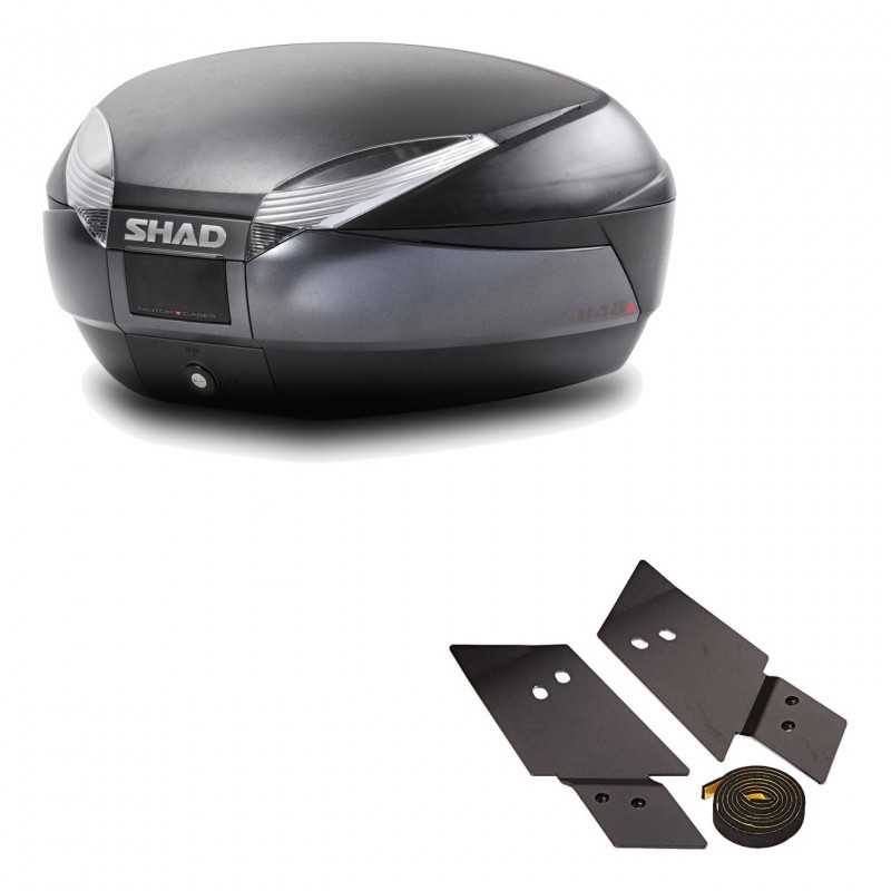 SHAD Baul trasero + herraje montaje SH48 DARK GREY PREMIUM KIT-189858