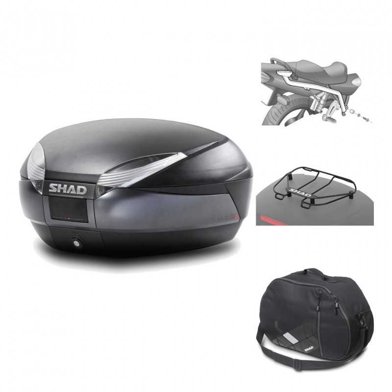 Rear trunk + mounting hardware + accessories  SH48 DARK GREY PREMIUM