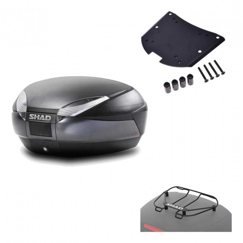 Back trunk + big top fitting + top grid rack  SH48 DARK GREY PREMIUM