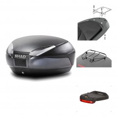 Rear trunk + mounting hardware + accessories  SH48 DARK GREY PREMIUM