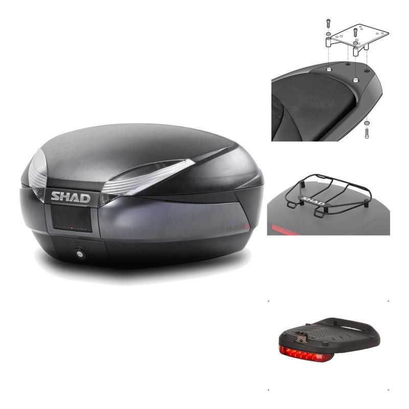Rear trunk + mounting hardware + accessories  SH48 DARK GREY PREMIUM