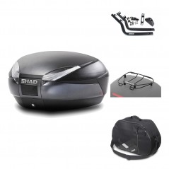 Rear trunk + mounting hardware + accessories  SH48 DARK GREY PREMIUM