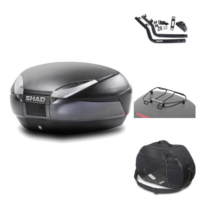Rear trunk + mounting hardware + accessories  SH48 DARK GREY PREMIUM