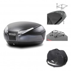 Rear trunk + mounting hardware + accessories  SH48 DARK GREY PREMIUM