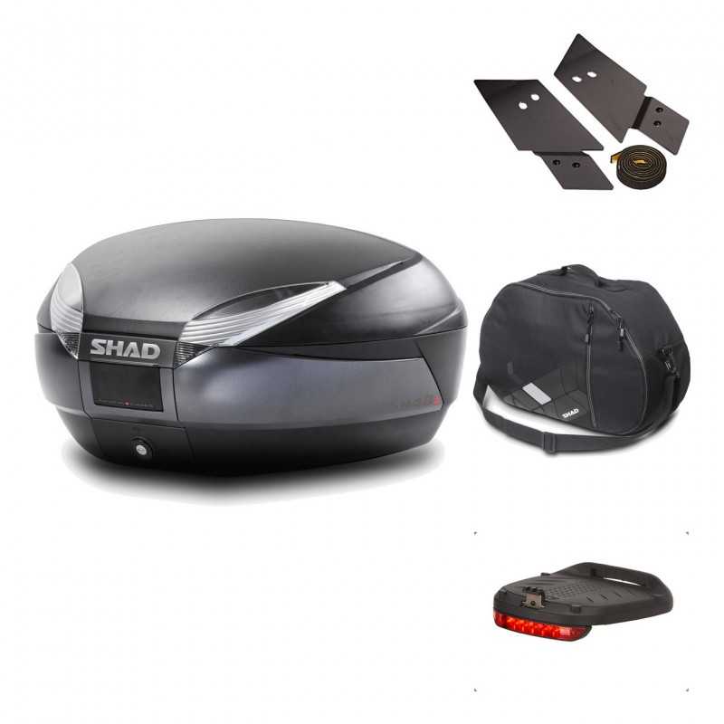 Rear trunk + mounting hardware + accessories  SH48 DARK GREY PREMIUM