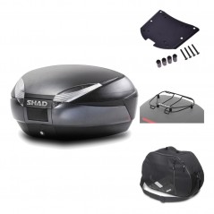 Rear trunk + mounting hardware + accessories  SH48 DARK GREY PREMIUM