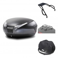 Rear trunk + mounting hardware + accessories  SH48 DARK GREY PREMIUM