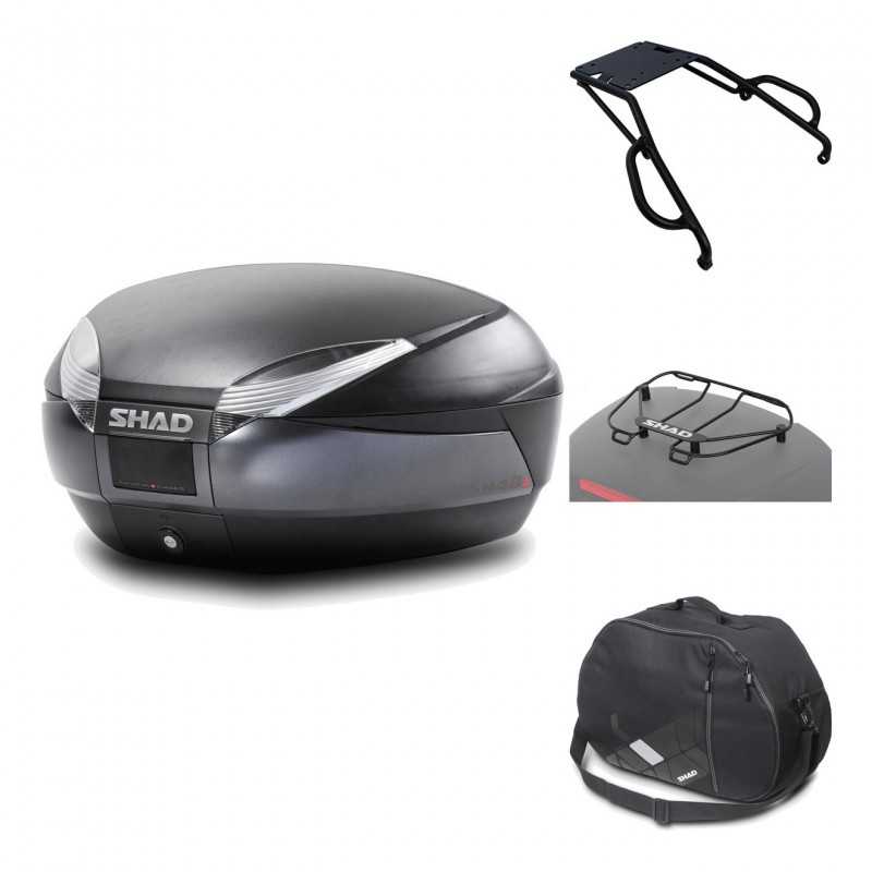 Rear trunk + mounting hardware + accessories  SH48 DARK GREY PREMIUM