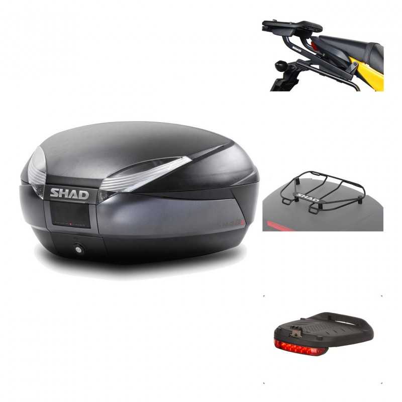 Rear trunk + mounting hardware + accessories  SH48 DARK GREY PREMIUM