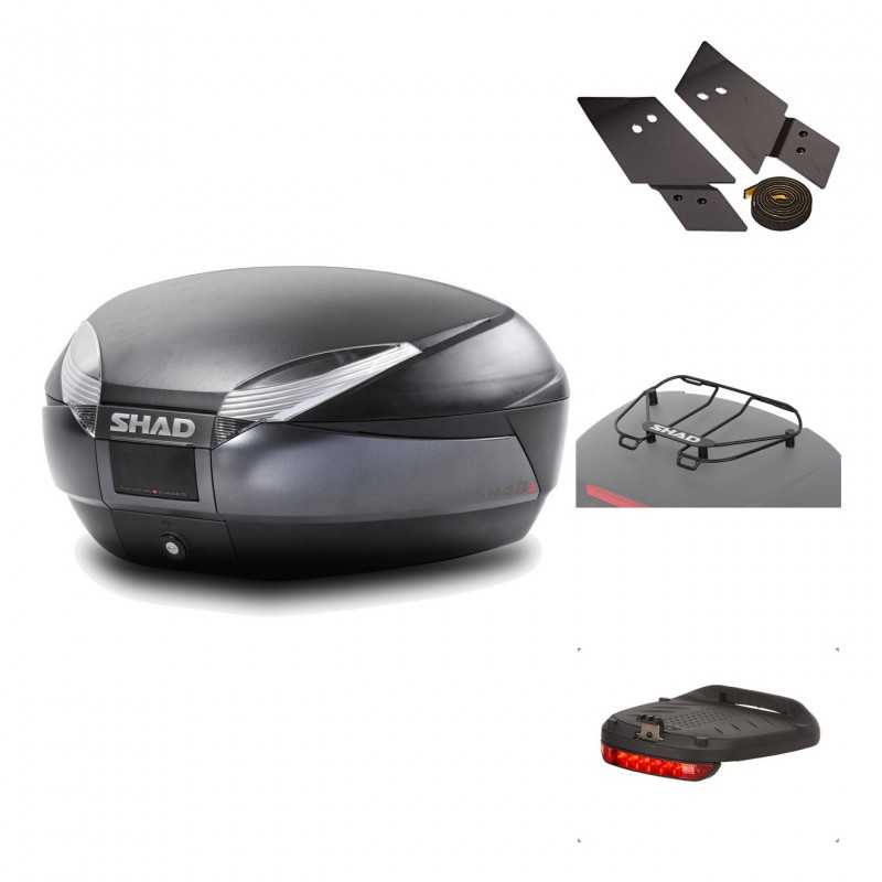 Rear trunk + mounting hardware + accessories  SH48 DARK GREY PREMIUM