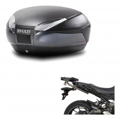 SHAD Baul trasero + herraje montaje SH48 DARK GREY PREMIUM KIT-189954