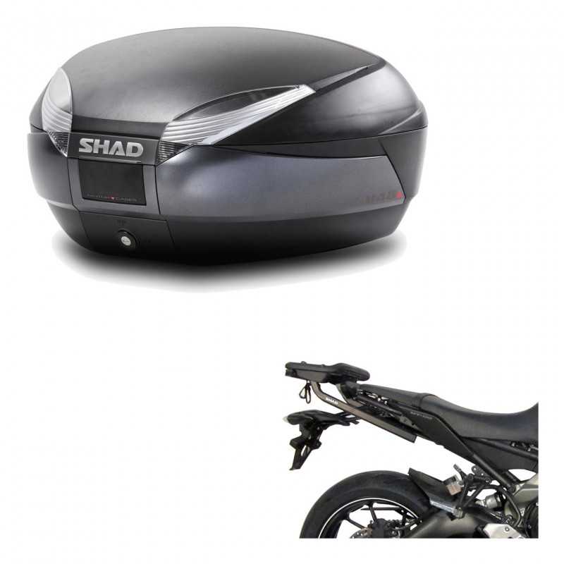 SHAD Baul trasero + herraje montaje SH48 DARK GREY PREMIUM KIT-189954