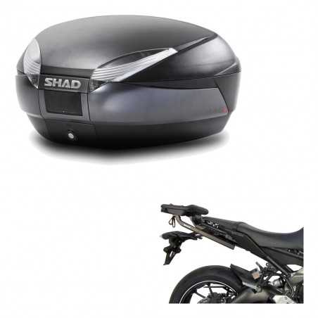 SHAD Baul trasero + herraje montaje SH48 DARK GREY PREMIUM KIT-189954