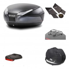 Rear trunk + mounting hardware + accessories  SH48 DARK GREY PREMIUM